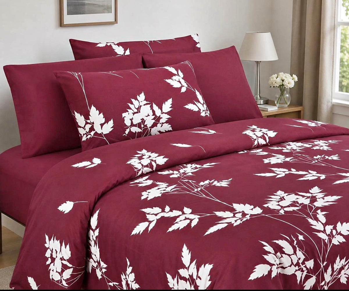 Luxurious 6 Pcs Bedsheet Set, Hotel at your home